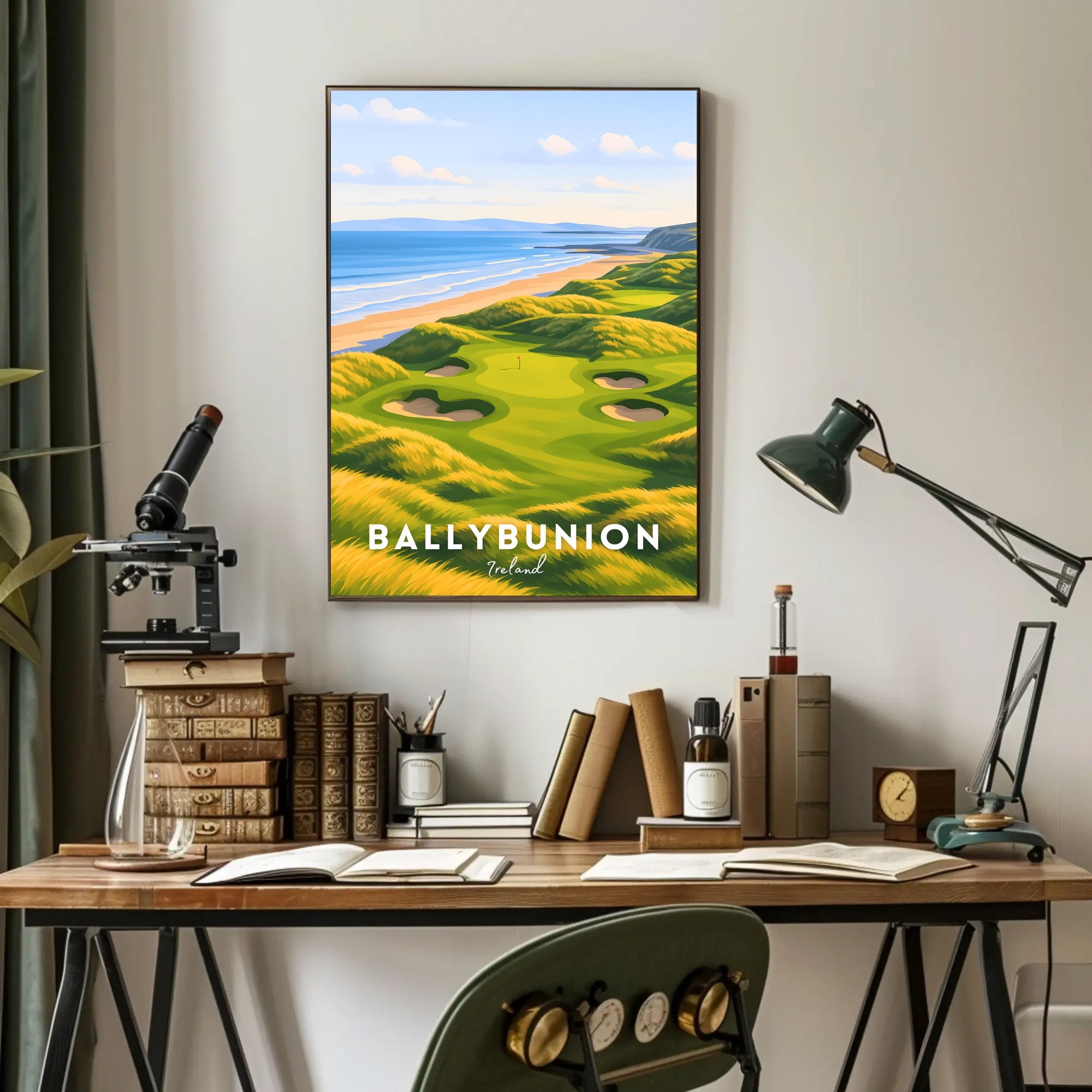 Ballybunion Coastal Golf Course Scenic Travel Poster