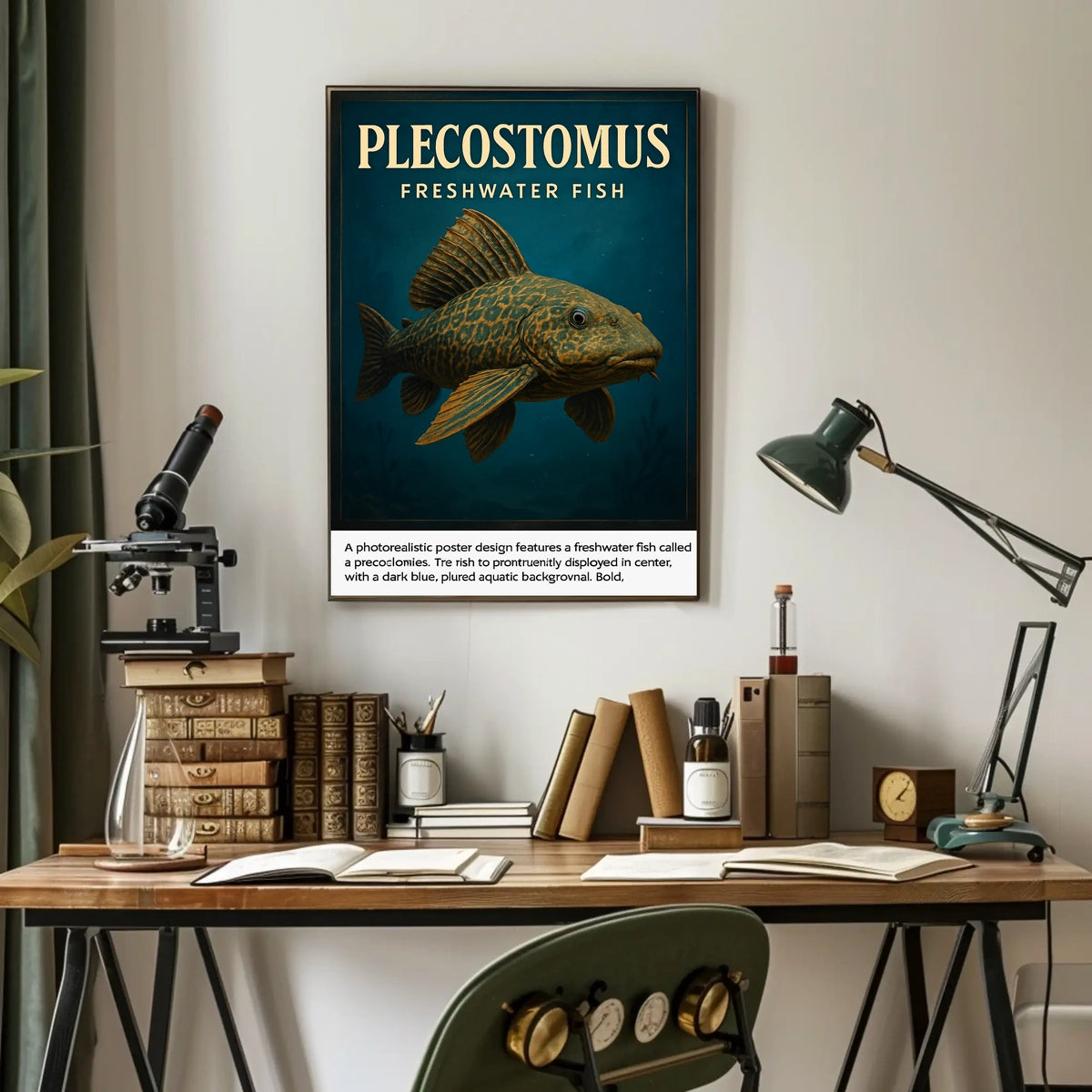 Plecostomus Freshwater Fish Poster