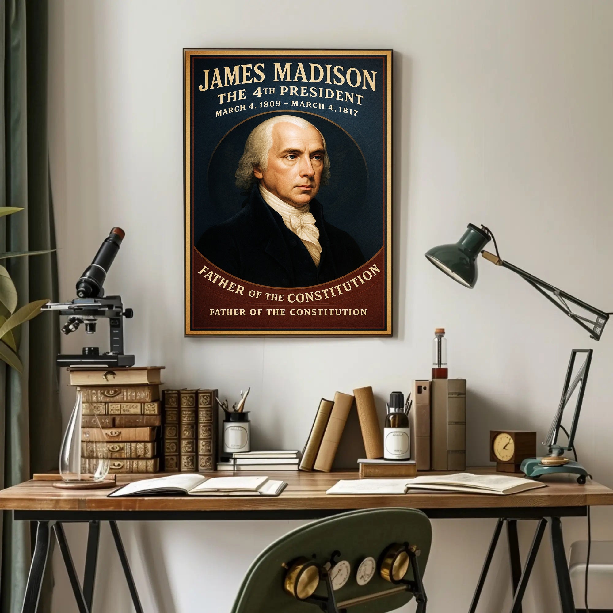 James Madison 4th President Poster PosterGoat