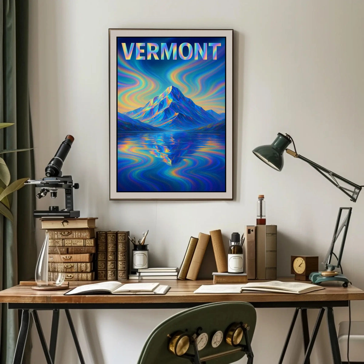 Vermont Mountain Reflection Poster