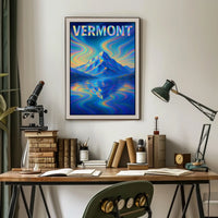 Vermont Mountain Reflection Poster