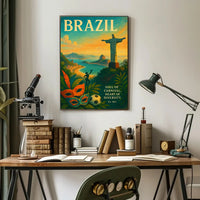 Brazilian Carnival Vintage Vibes Cultural or Heritage Poster PosterGoat