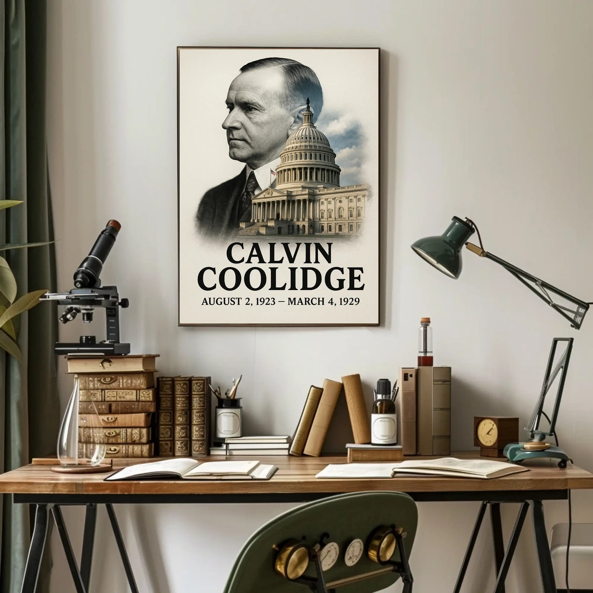 Calvin Coolidge 30th President of the United States Reflections Poster