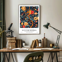 The Artistry of William Morris Cotton Prints Cultural Poster
