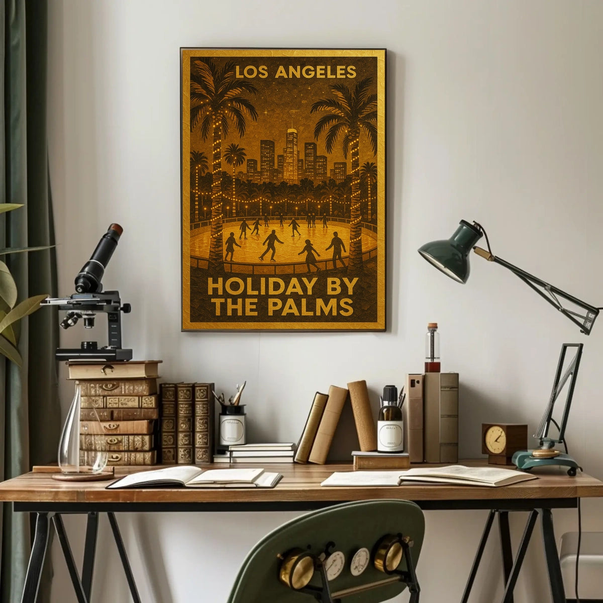 Holiday by the Palms in Los Angeles Poster