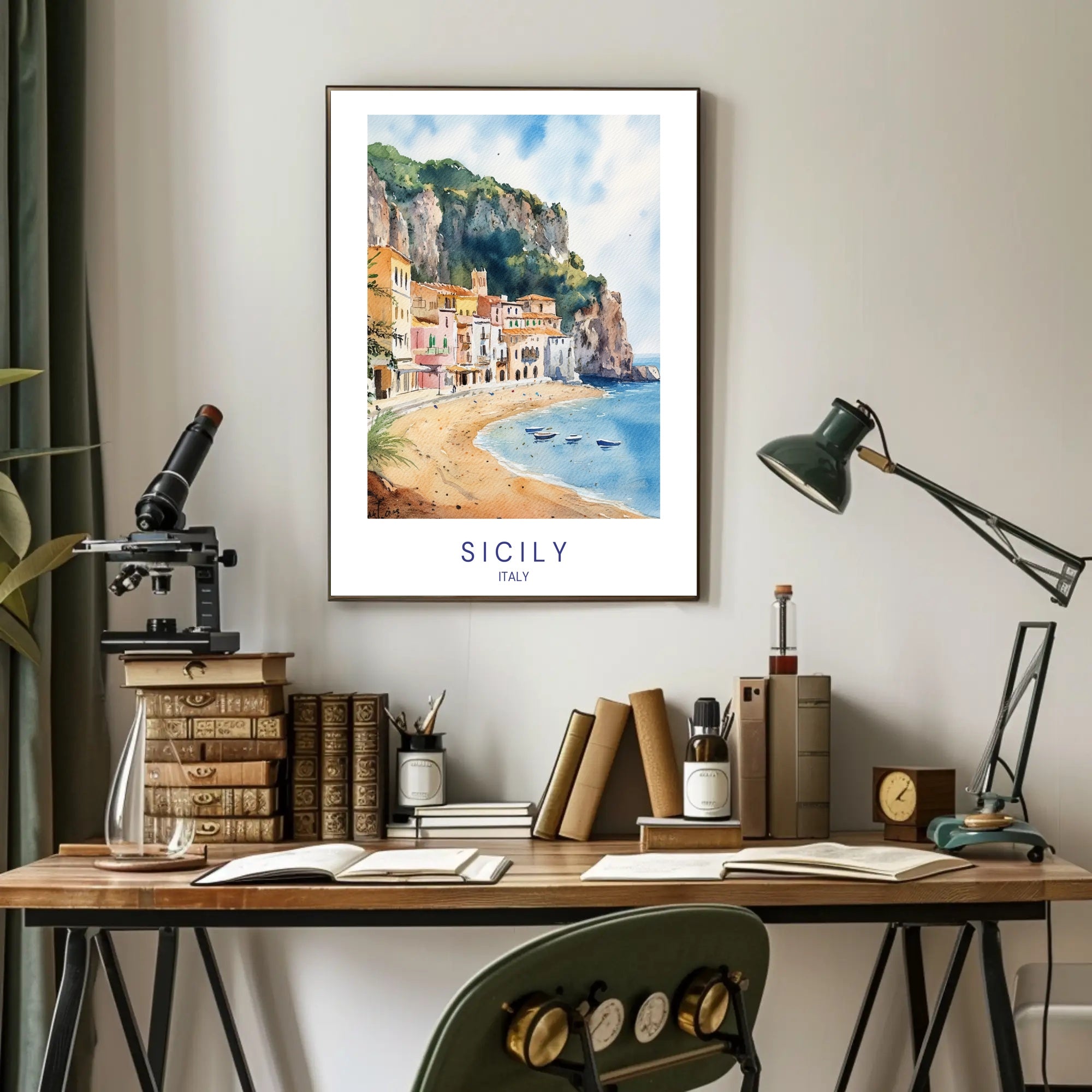 Scenic Sicily Poster PosterGoat