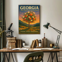 Georgia Where Southern Charm Meets Poster