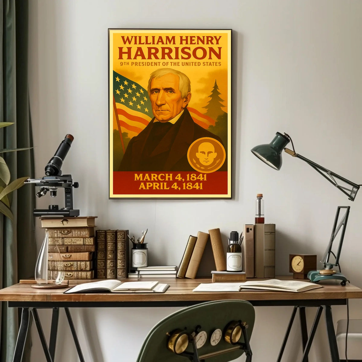 William Henry Harrison 9th President Poster