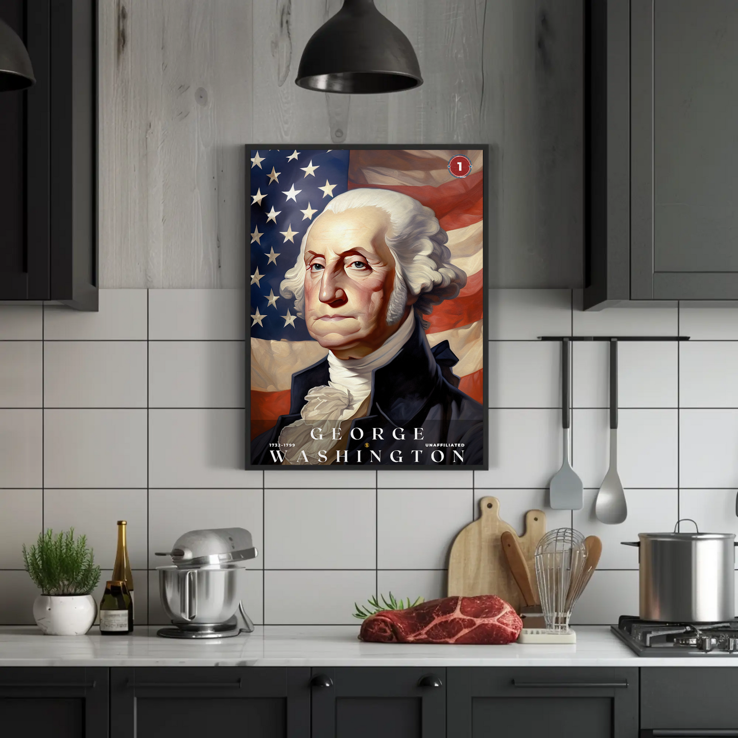 George Washington 1st President Of The United States Portrait