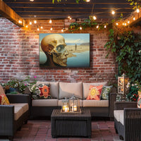 Surreal Desert Skull Fantasy Art Poster