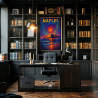 Naples A Cosmic Sunset Poster