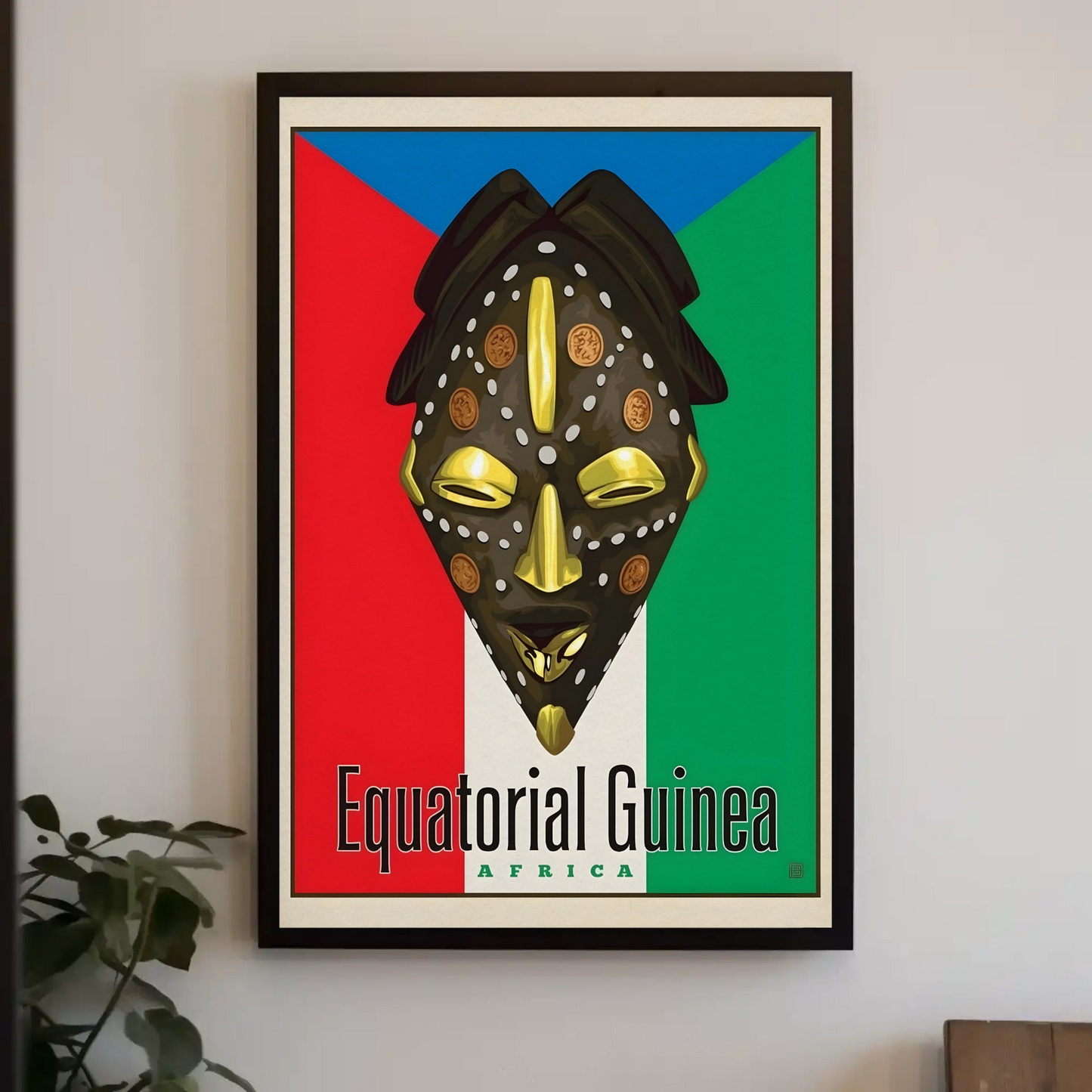 Vintage Poster Equatorial Guinea Africa