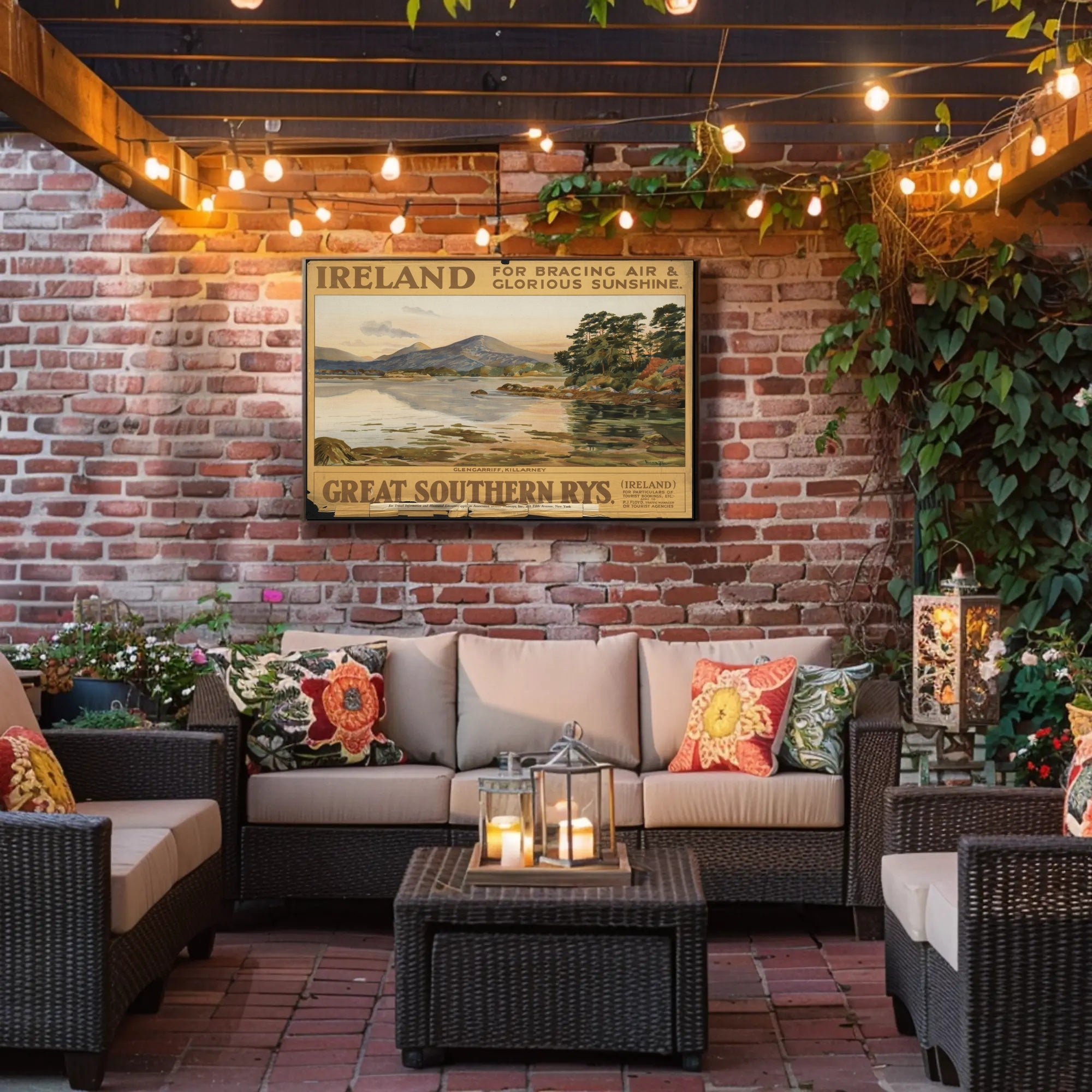 Ireland Glengarriff Killarney Vintage Poster PosterGoat