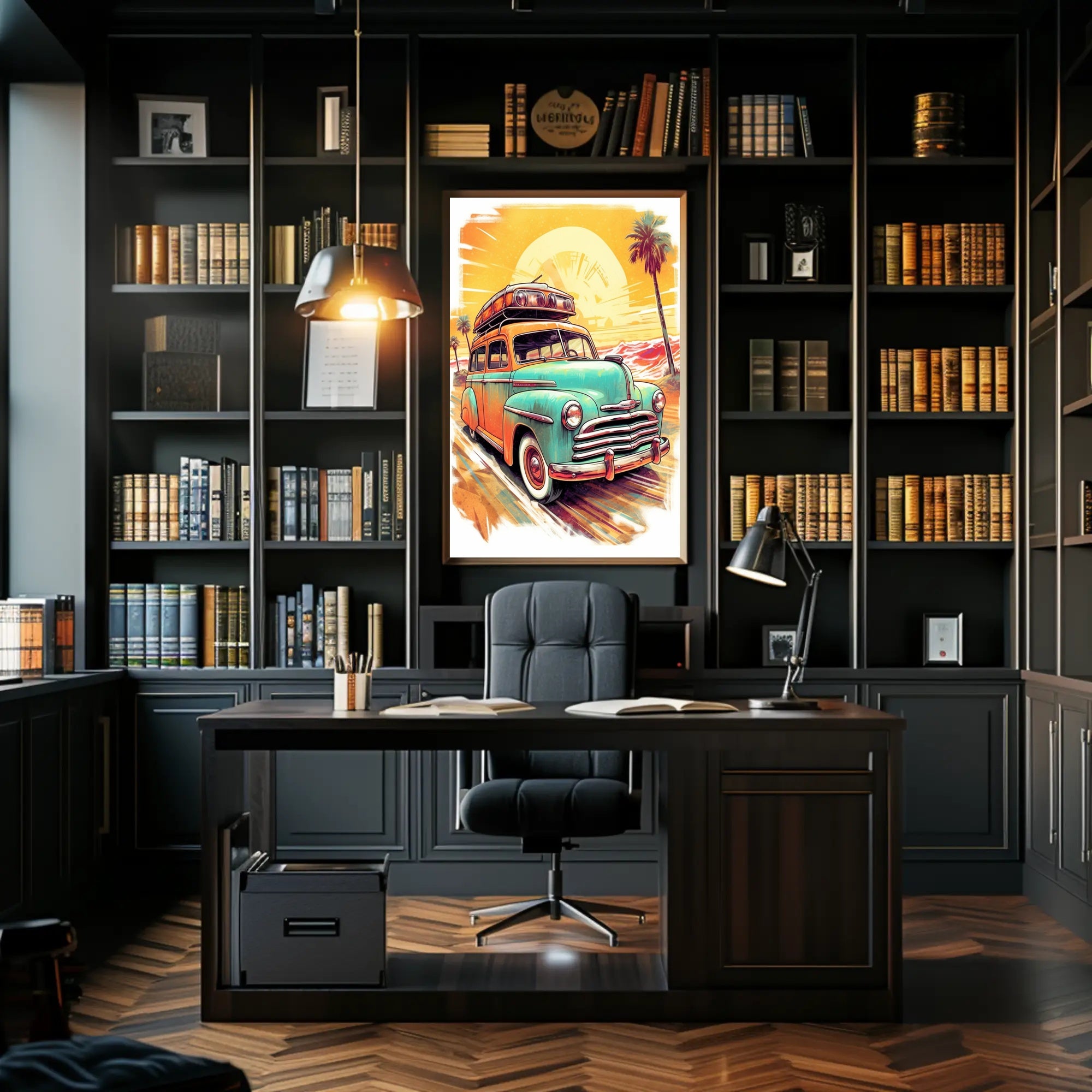 Vintage Road Trip Adventure Poster