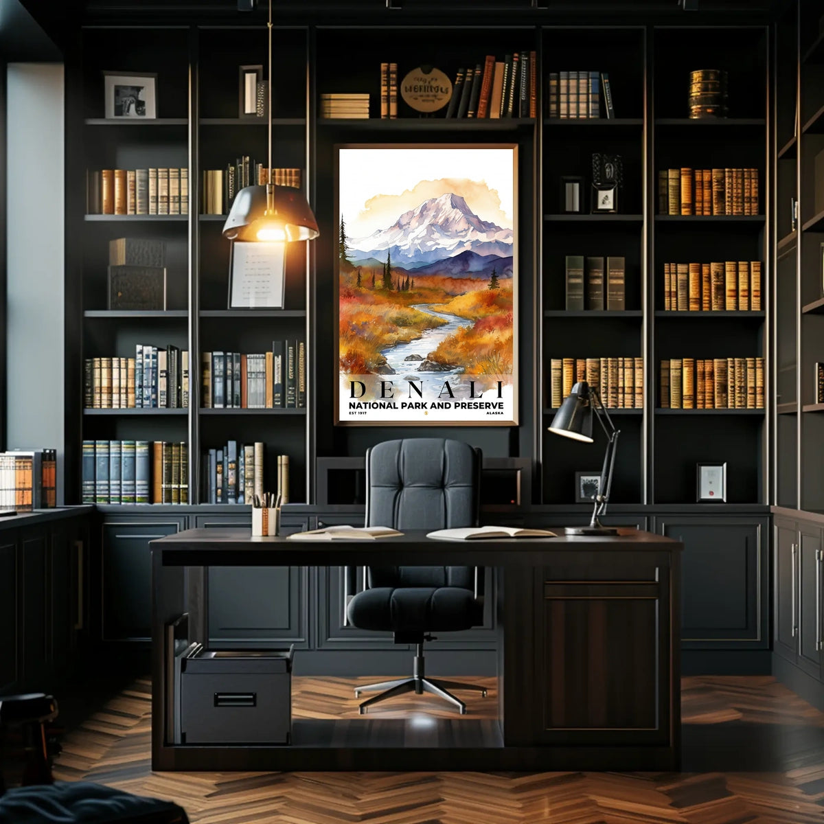 Denali Watercolor Wall Art Poster