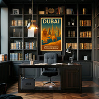 Dubai Skyline Poster Where Tradition Meets Tomorrow Decor