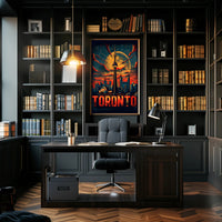 Toronto Skyline Art Poster