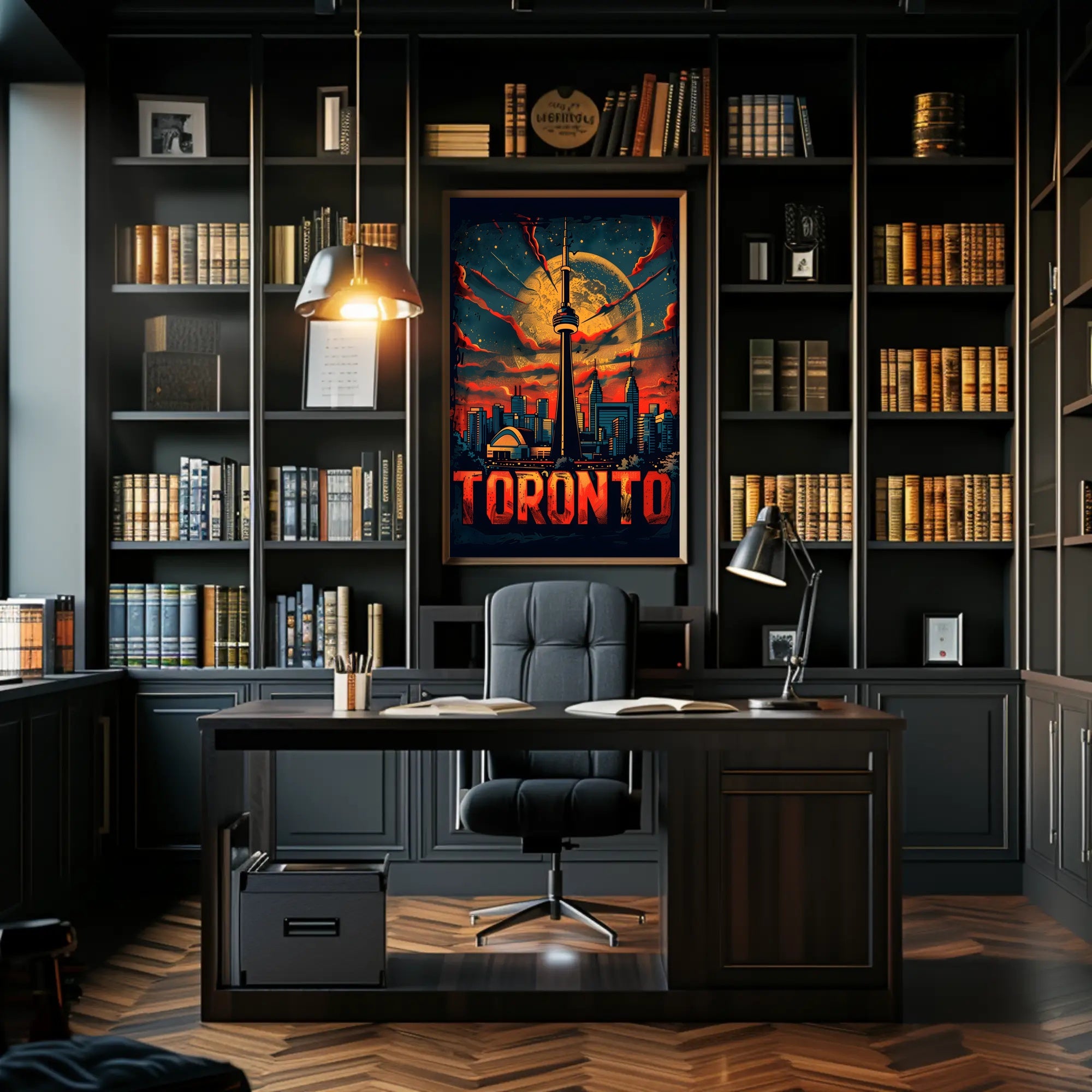 Toronto Skyline Art Poster