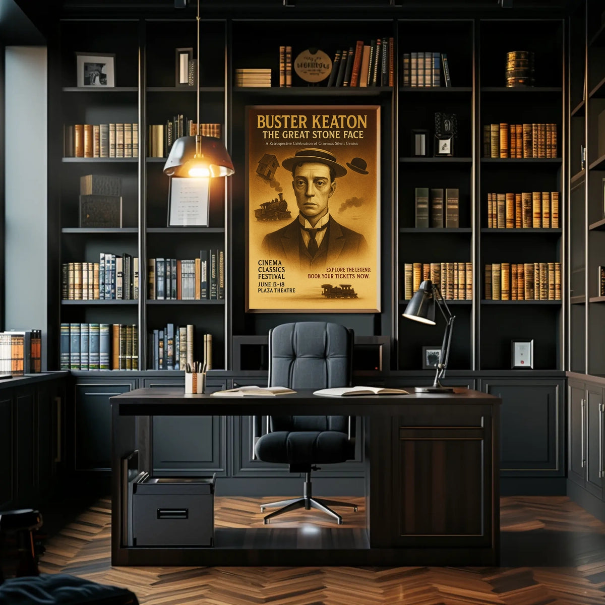 Buster Keaton The Great Stone Face Poster