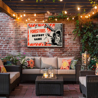 Forest Fire Warning Poster PosterGoat