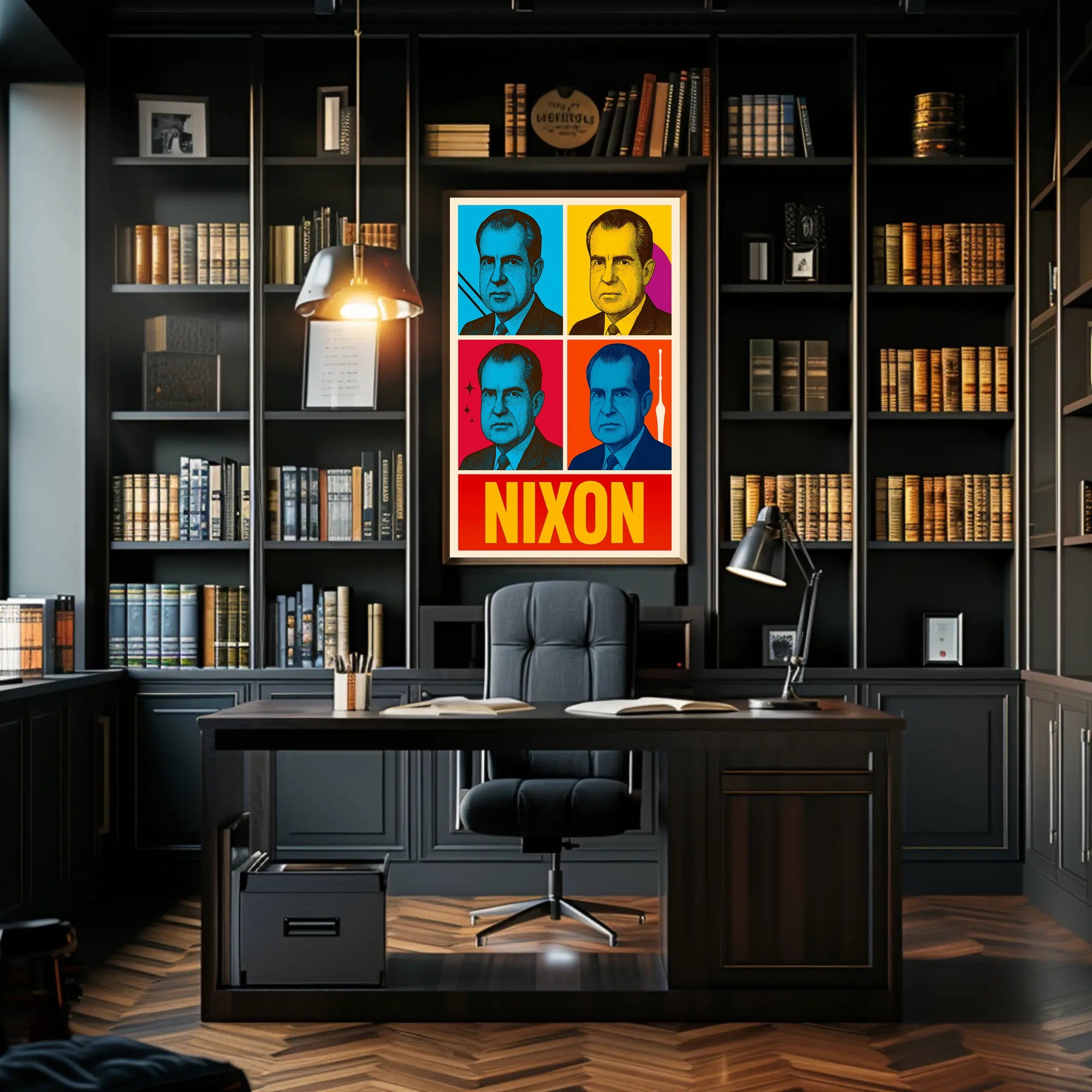 Nixon Retro Pop Art Political Propaganda Poster