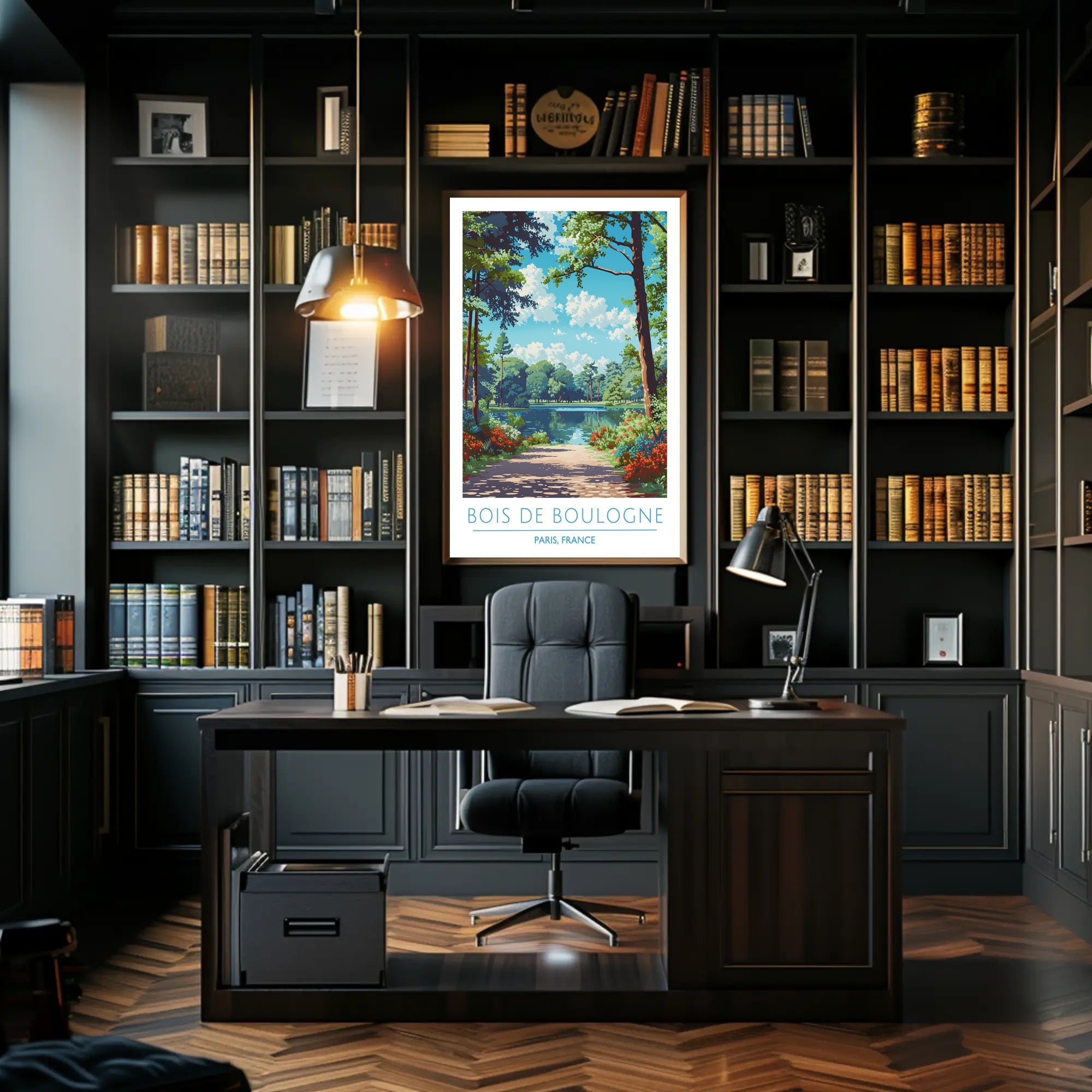 Scenic View of Bois de Boulogne Poster