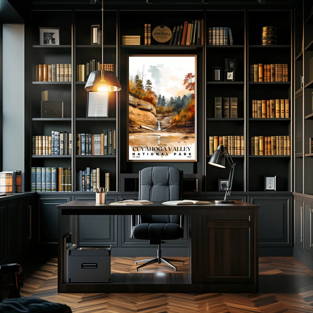 Cuyahoga Valley Watercolor Wall Art Poster