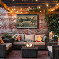 Mechanized Wildlife in Nature Poster