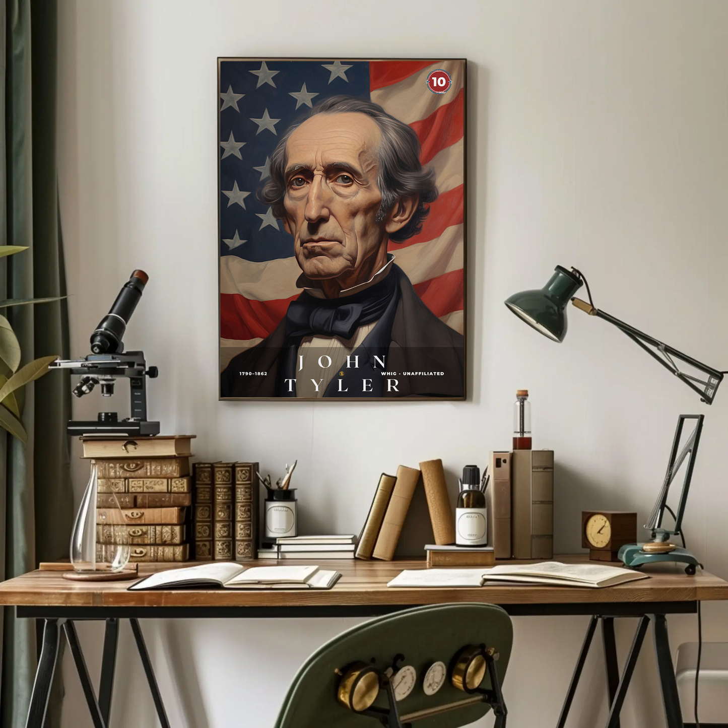 John Tyler 10th President Of The United States Portrait