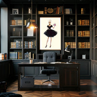 Fashion Illustration Elegant Evening Wear Poster