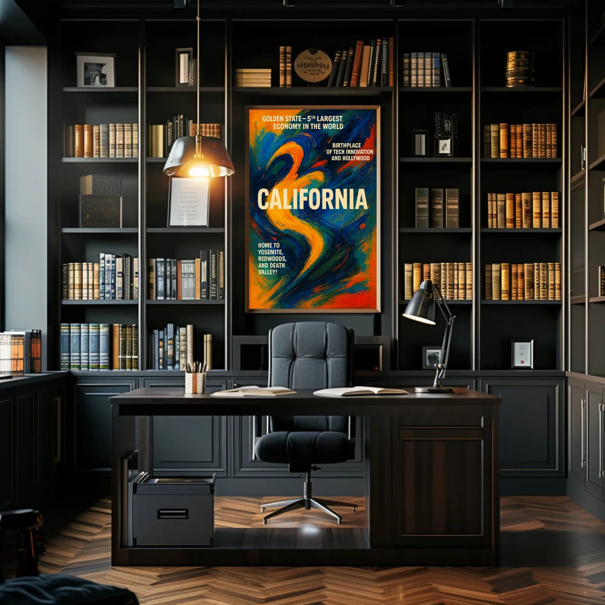 California The Golden State Poster