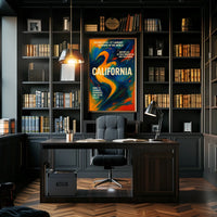 California The Golden State Poster