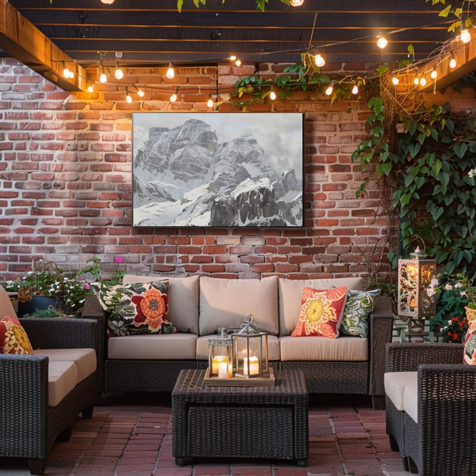 Majestic Alpine Peaks Poster