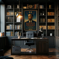 Barack Obama's iconic 44th Presidential portrait poster