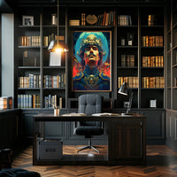 Regal Fantasy Warrior Art Poster Abstract, Artistic, or Pop Culture Poster