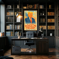 Trump Visionary Watercolor Patriotism Poster
