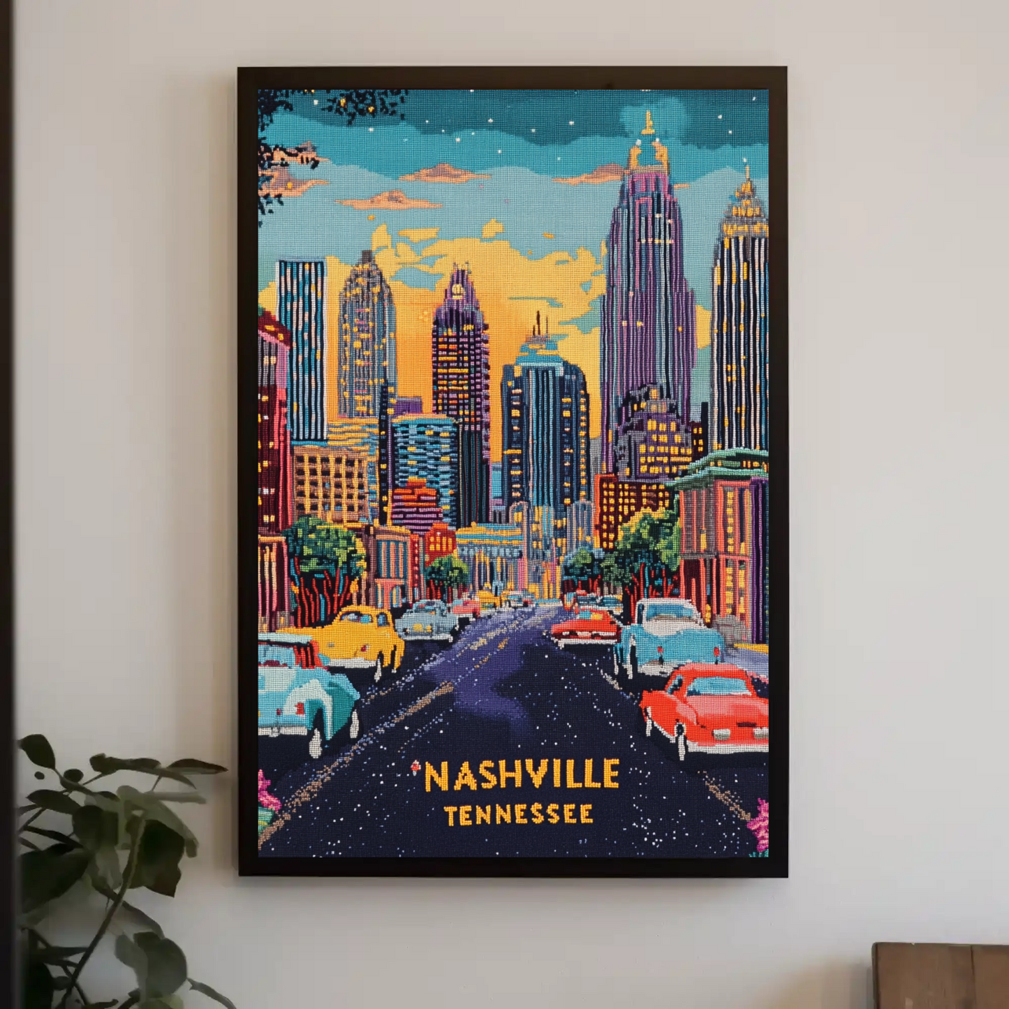 Nashville, Tennessee Vintage Travel Poster