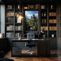 Enchanted Castle In The Mountains Poster PosterGoat