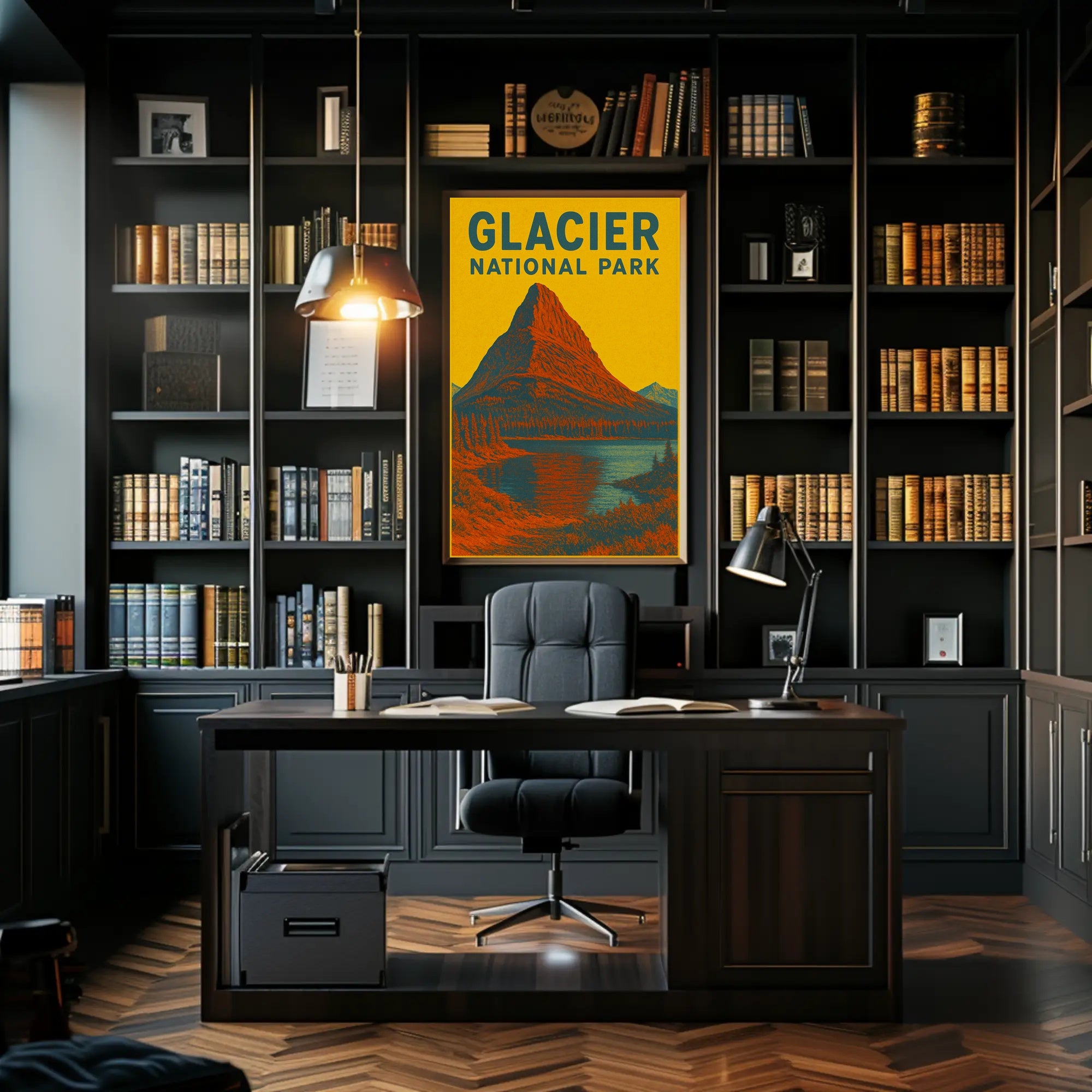 Glacier National Park Art Print Poster Decor PosterGoat