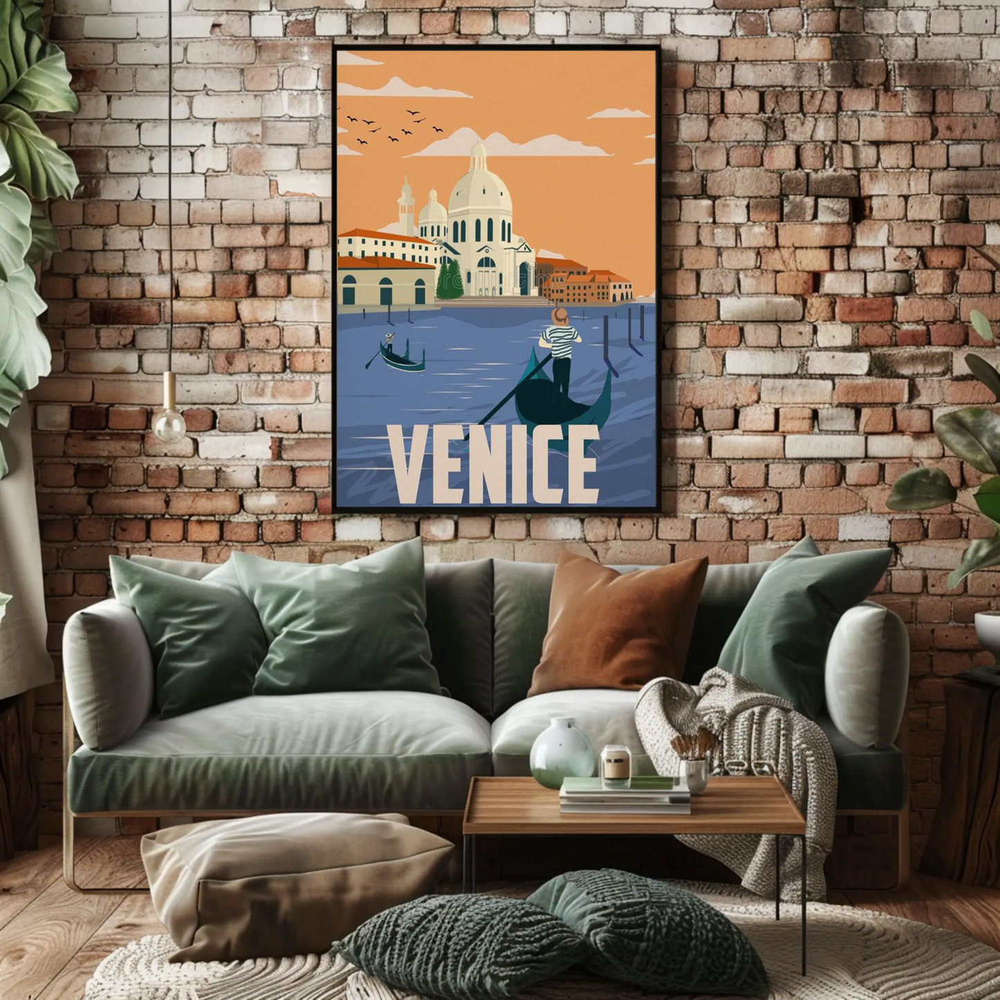 Venice Gondola Travel Poster