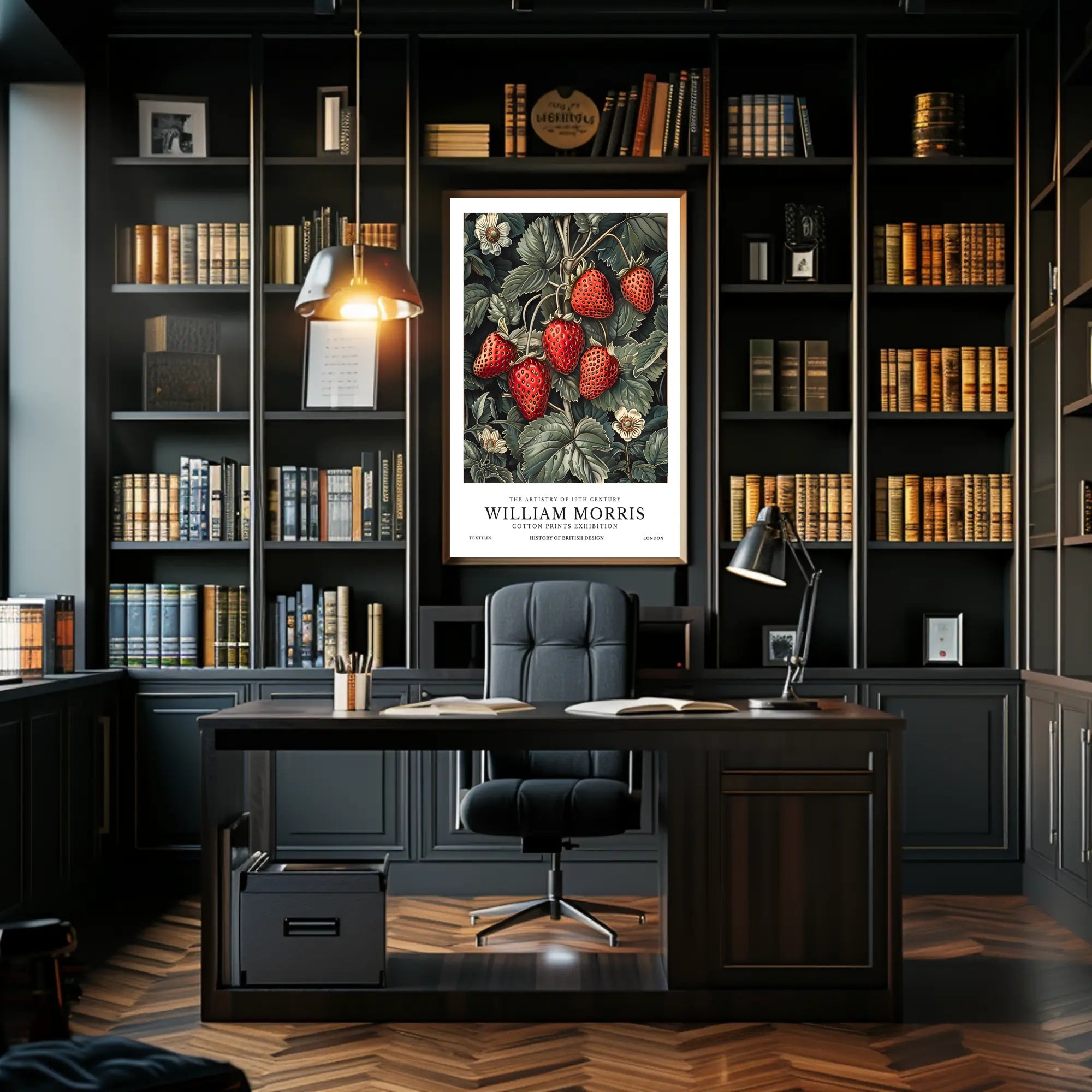 William Morris Cotton Prints Exhibition Poster