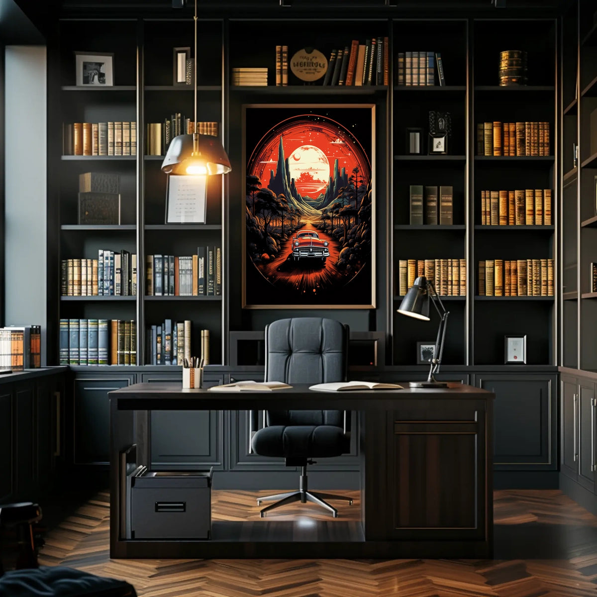 Journey Through a Cosmic Landscape Poster