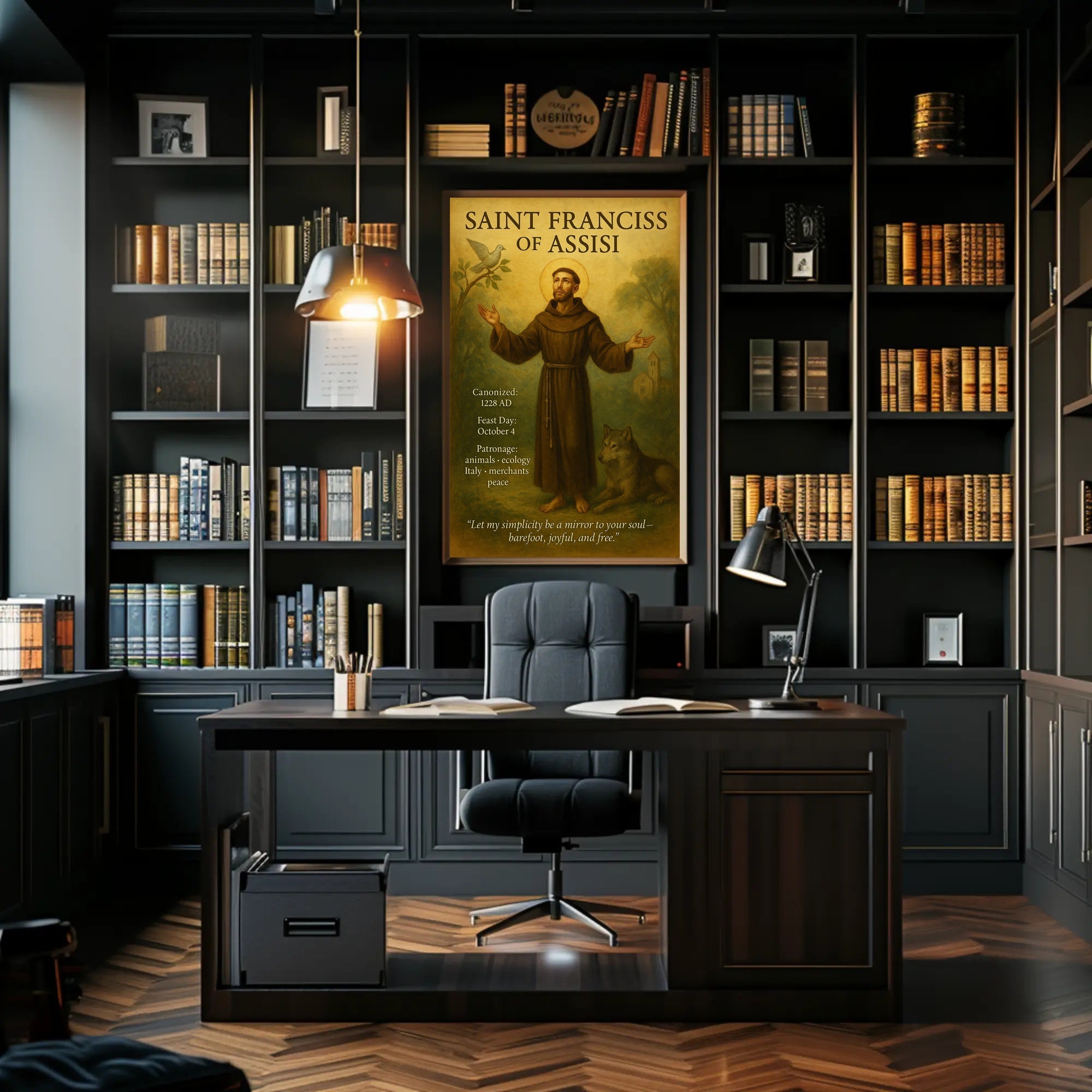 Saint Francis Religious Iconography Cultural Heritage Poster