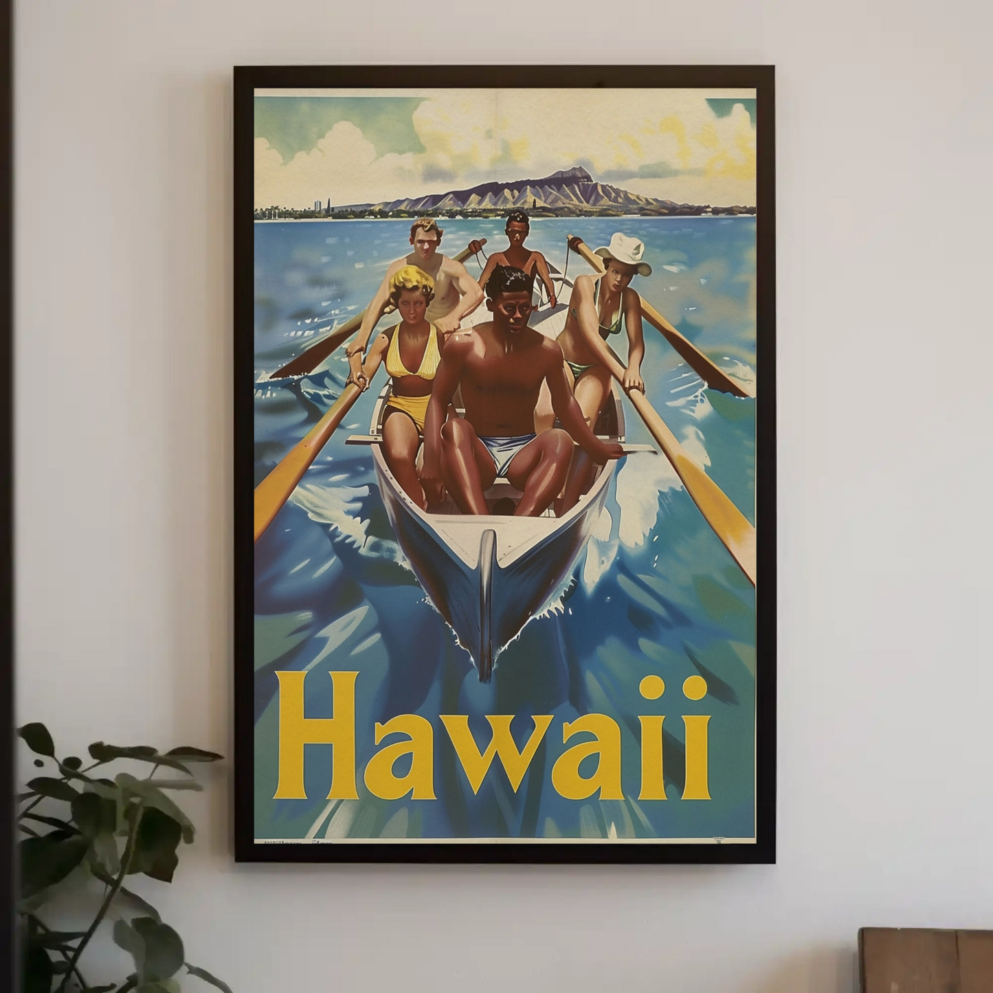 Vintage Poster Hawaii Rowing Team