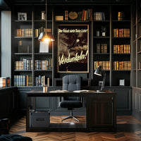 Der Feind Sieht Dein Licht Poster Art Print for Home Decor and Wall Art PosterGoat