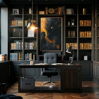 Dragon Confrontation Fantasy Art Poster Print PosterGoat