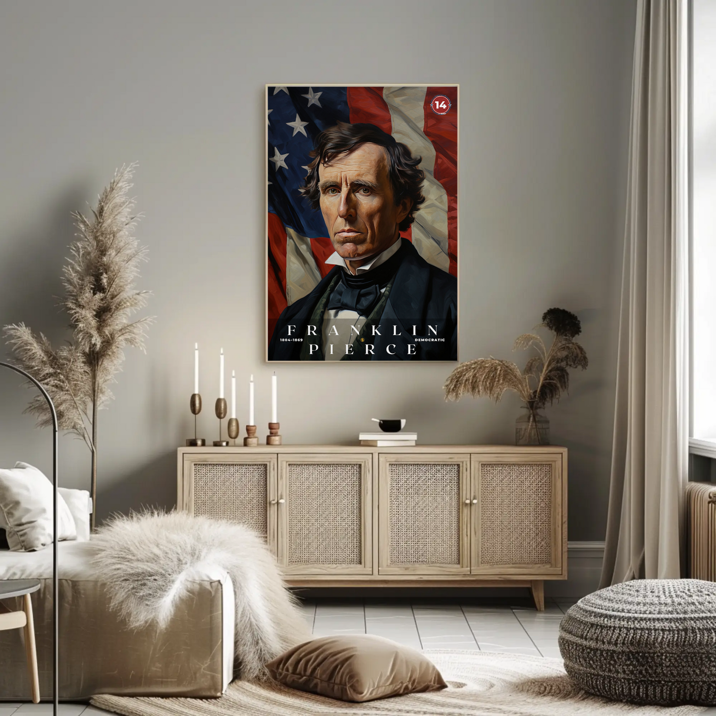 Franklin Pierce 14th President Of The United States Portrait