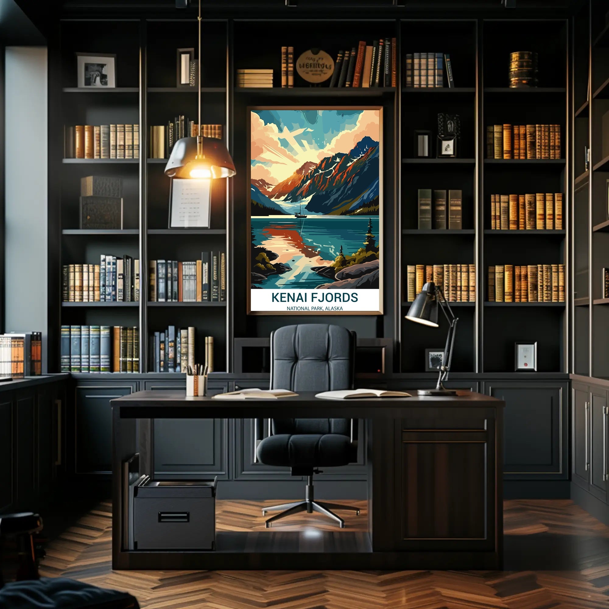 Kenai Fjords Scenic Art Print National Park Poster