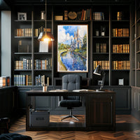 Enchanted Castle Reflection Poster PosterGoat