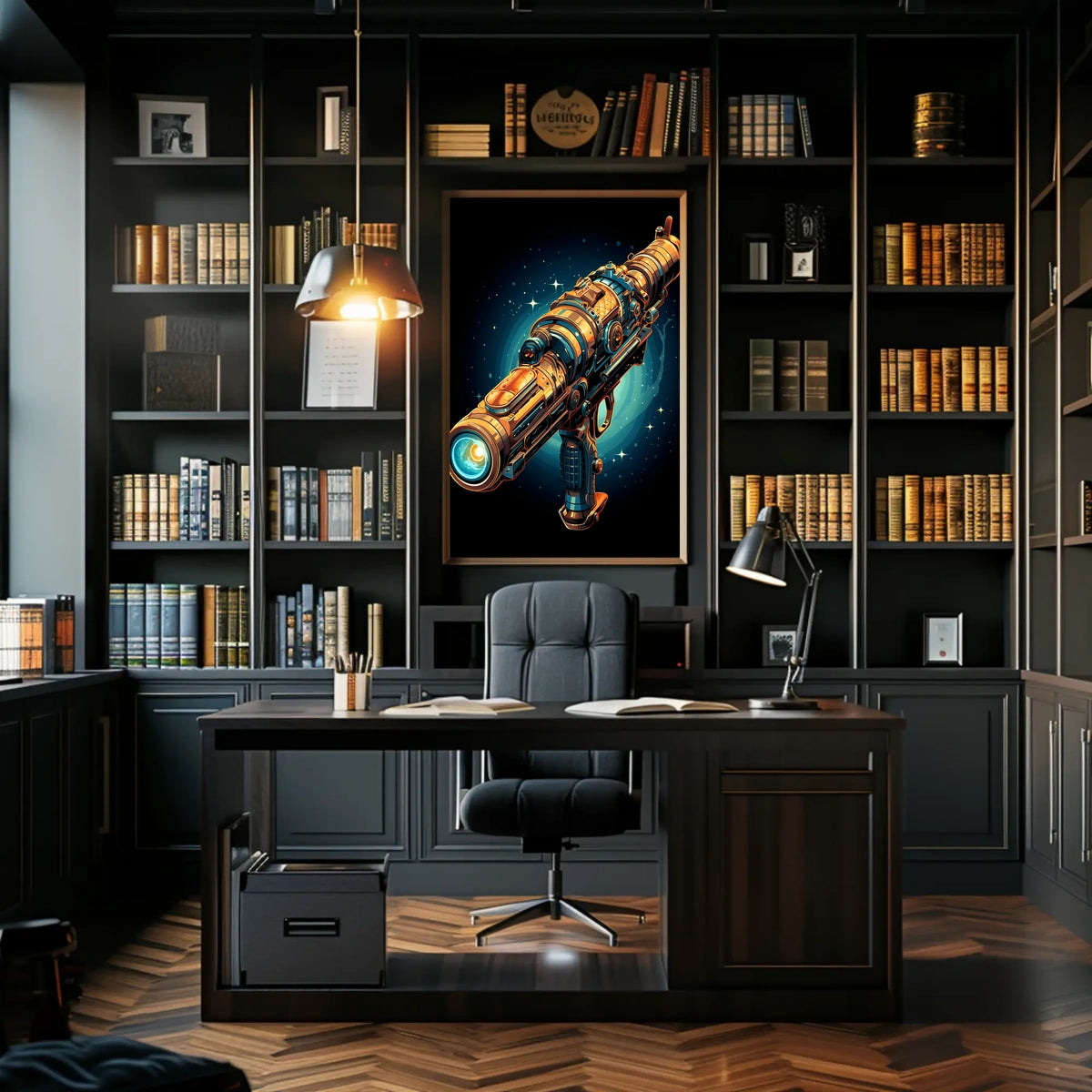 Galactic Ray Gun Poster